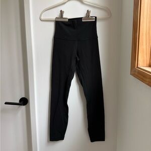 Lululemon Align 25” Black Ribbed Leggings